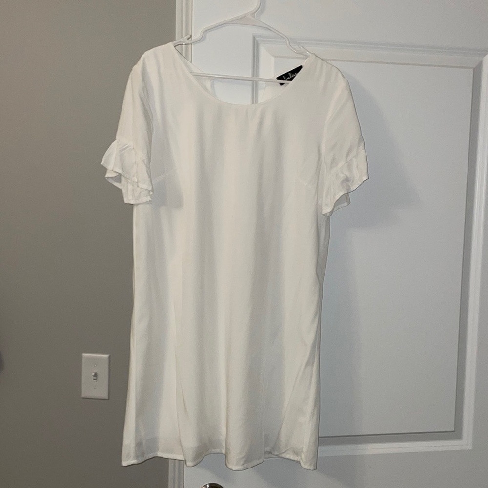 White baby doll dress